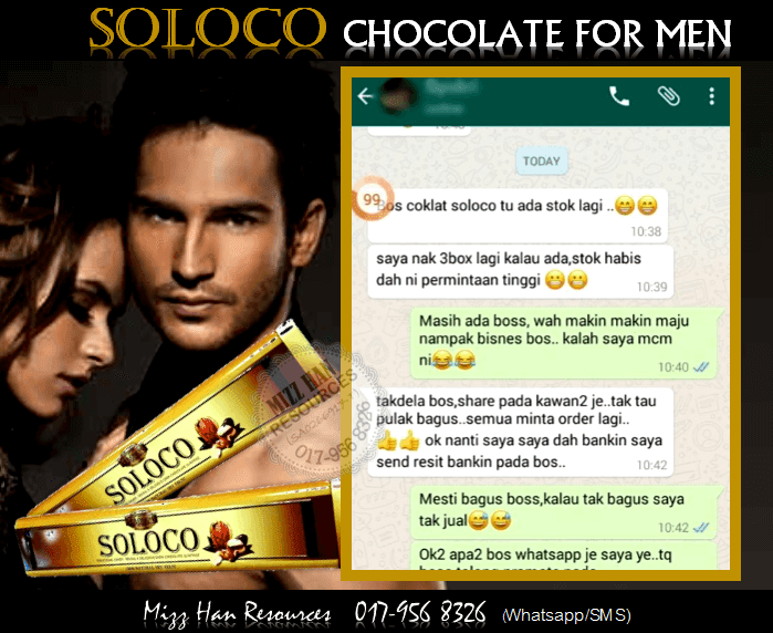SOLOCO CHOCOLATE (FOR MEN)  MHR Stokis Produk Kecantikan