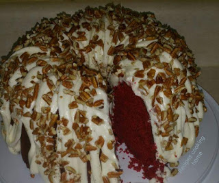 Red Velvet Bundt Cake with Cream Cheese Frosting