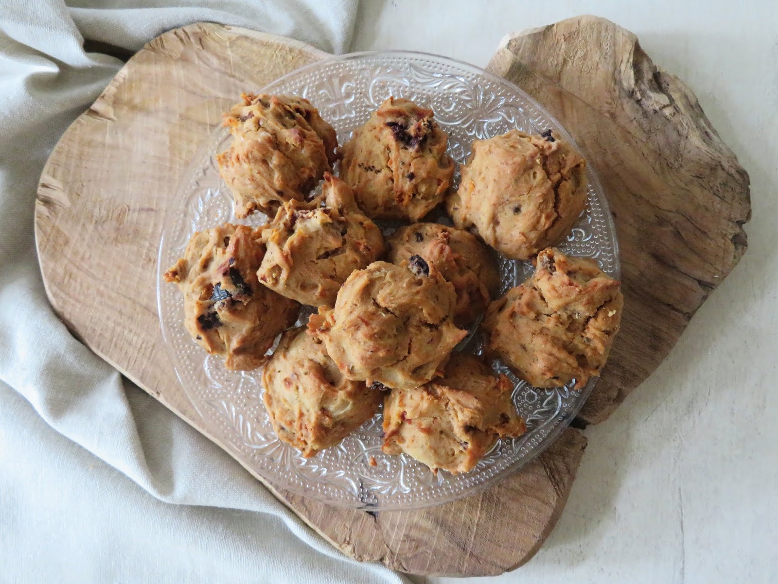 Cookies salés aux tomates séchées et olives sans gluten ni lactose Ma