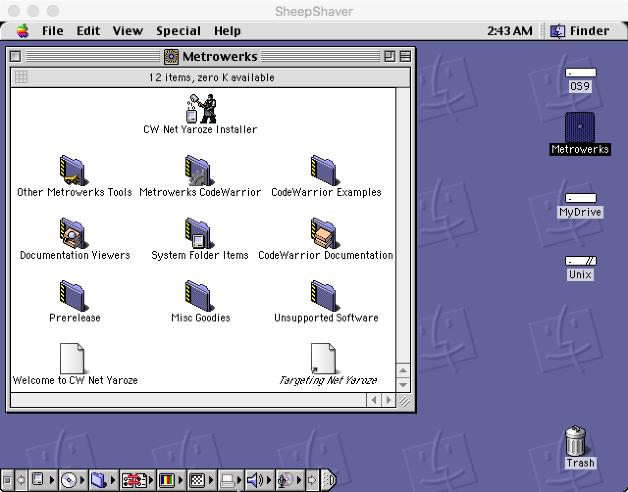 Codewarrior mac os 9