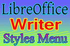 libreoffice writer styles menu
