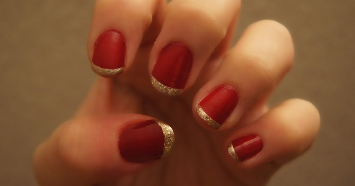#NOTD series: No.5 Christmas French Manicure | Barely There Beauty - A ...