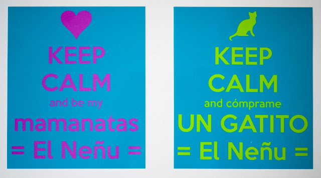 Láminas hechas con Keep Calm-o-matic para Paparracho y Mamanatas