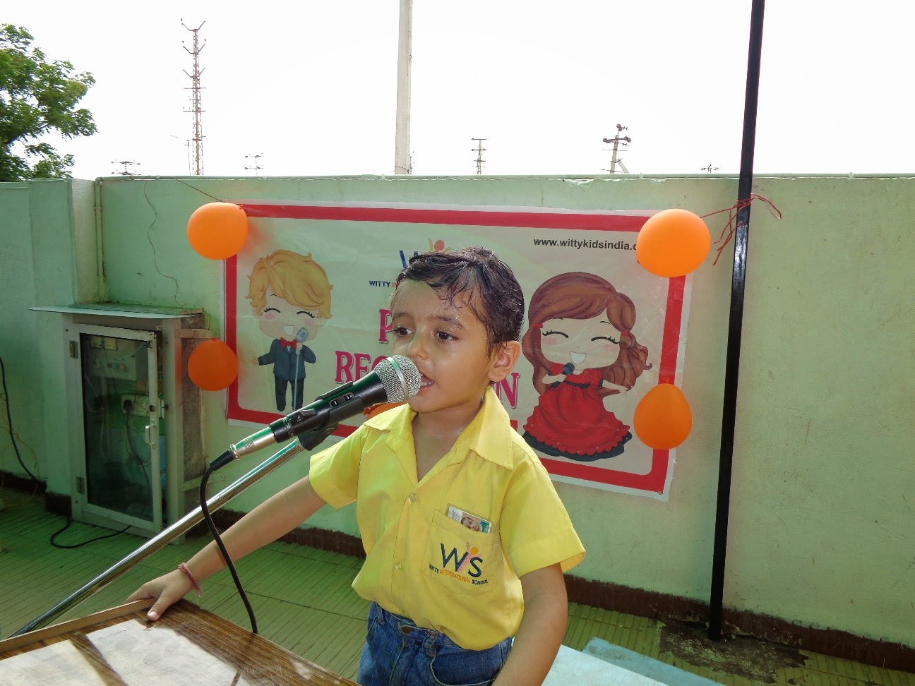 On the top of the World...: Poem Recitation Activity (Jr. KG and Sr. KG