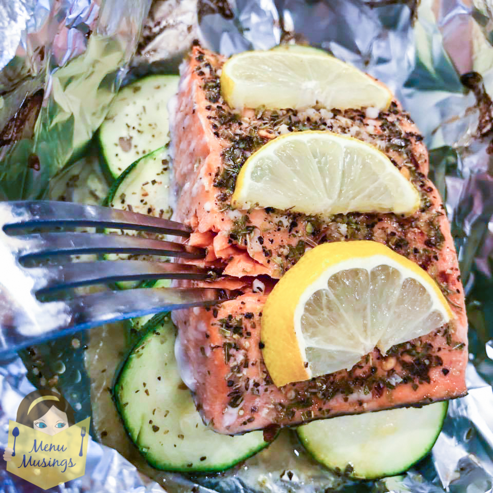 Menu Musings of a Modern American Mom Easy Garlic Butter Salmon Packets