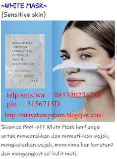  Shiseido Mask  untuk angkat komedo dan minyak berlebih pada kulit wajah