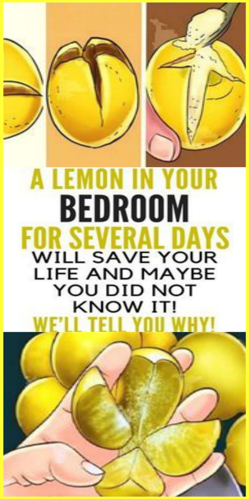 A Lemon In Your Bedroom For Several Days Will Save Your Life and Maybe You Did Not Know It! We