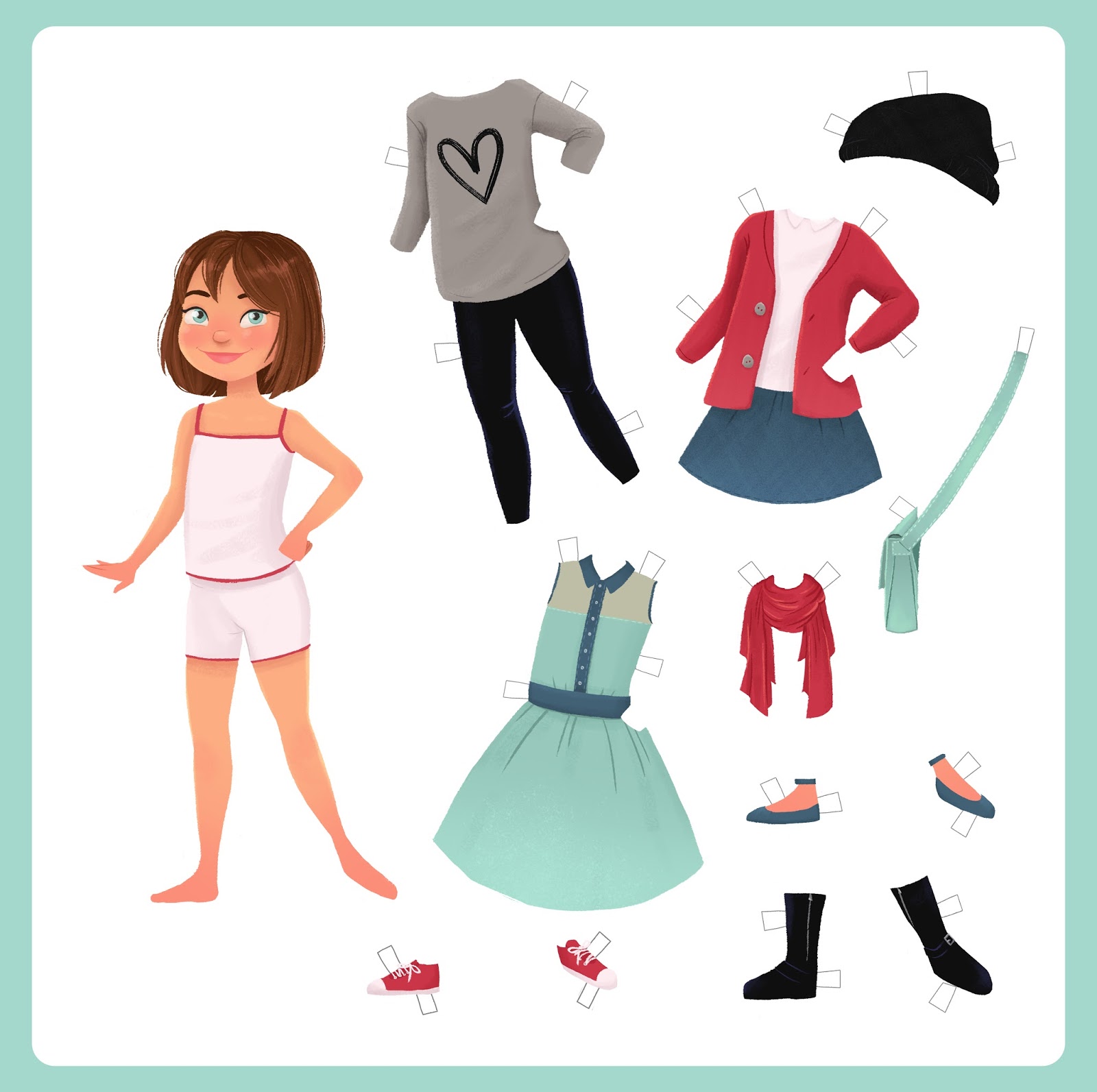 Heather Burns Illustration Paper Dolls