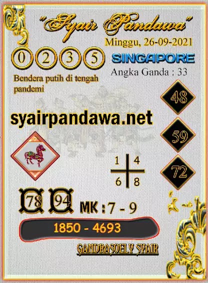 Prediksi Syair Sgp 26 September 2021 - Pangkalantoto