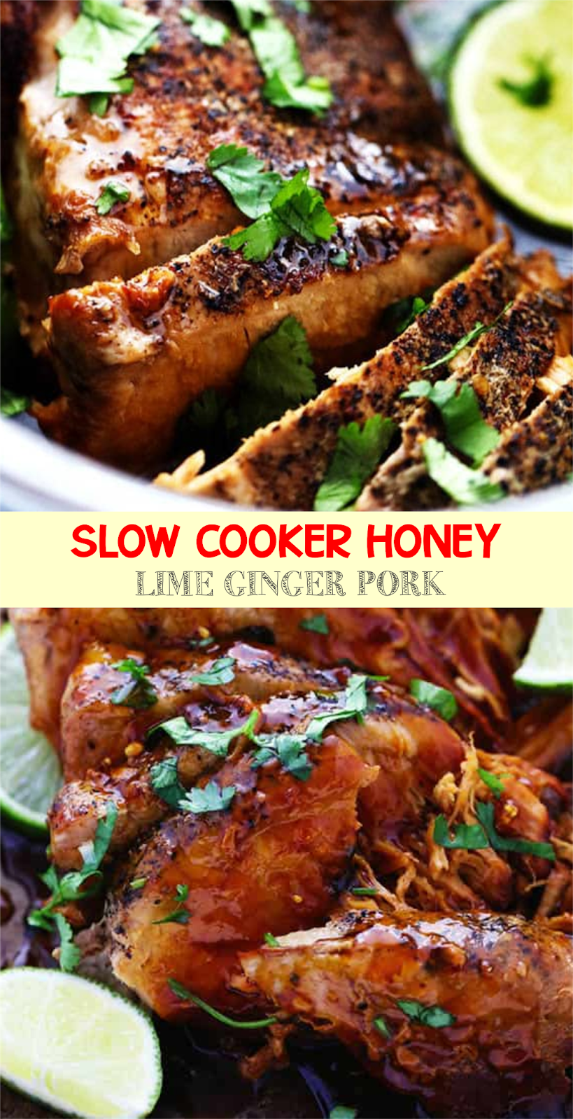 SLOW COOKER HONEY LIME GINGER PORK EAT