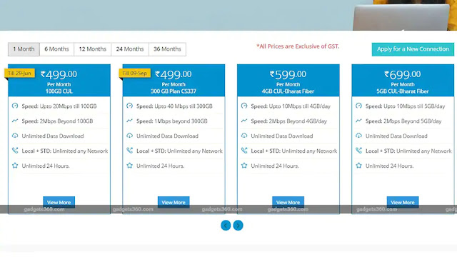 Bsnl broadband plans image