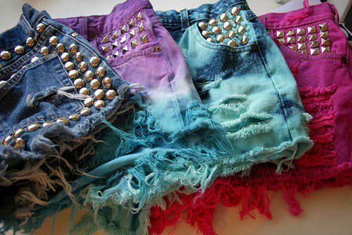 les rebelles doux.: DIY: Dyed and Studded Pt. 3