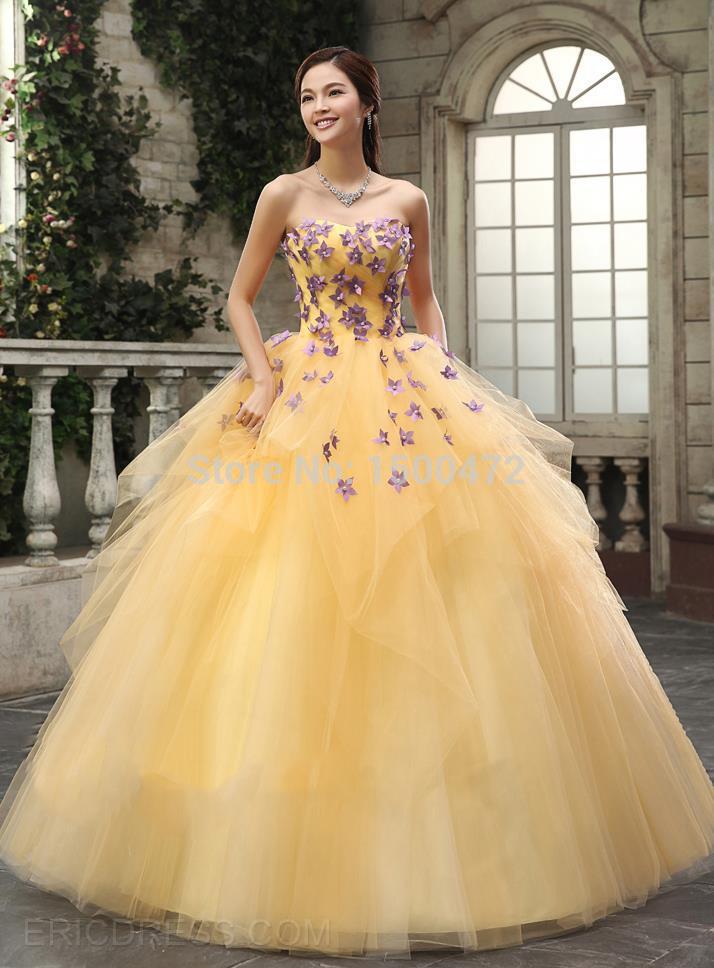 Tu Vestido de 15 Años Vestidos de 15 Años Color Amarillo