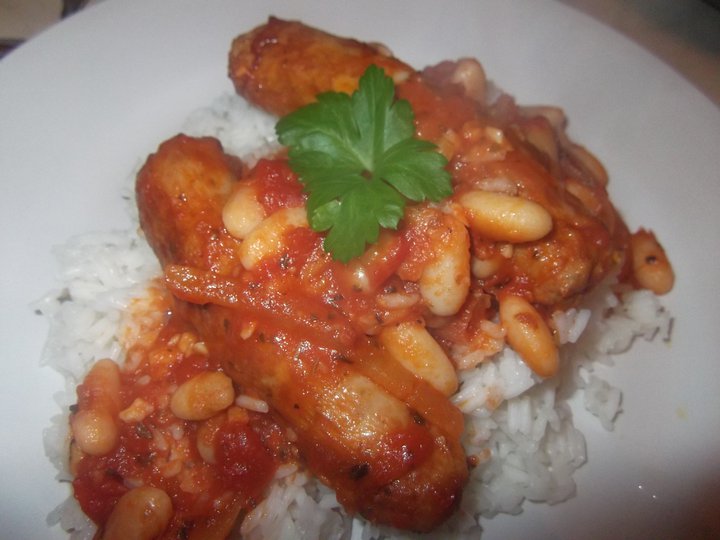 Amanzi Fundu Italian Sausage & Bean Casserole