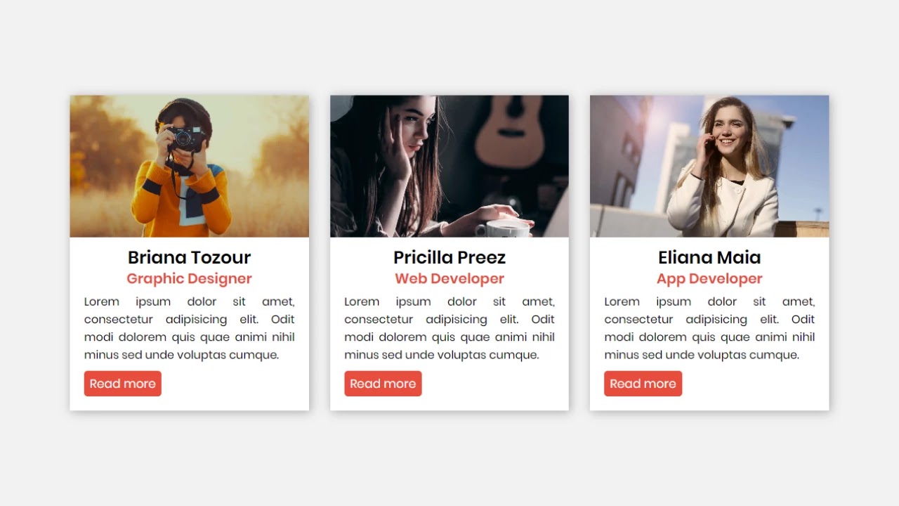 Owl-carousel Cards Slider in HTML CSS & jQuery