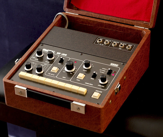 MATRIXSYNTH SR120 Vintage Analog Drum Machine in Brown Case