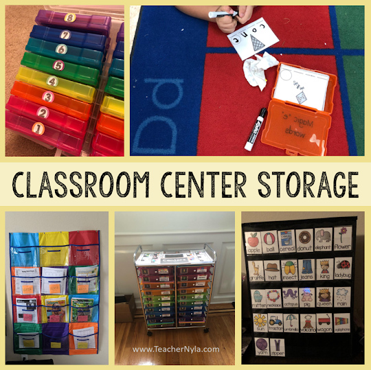 Classroom Center Storage Ideas