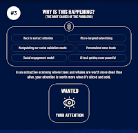 An infographic showing why social media wants your attention