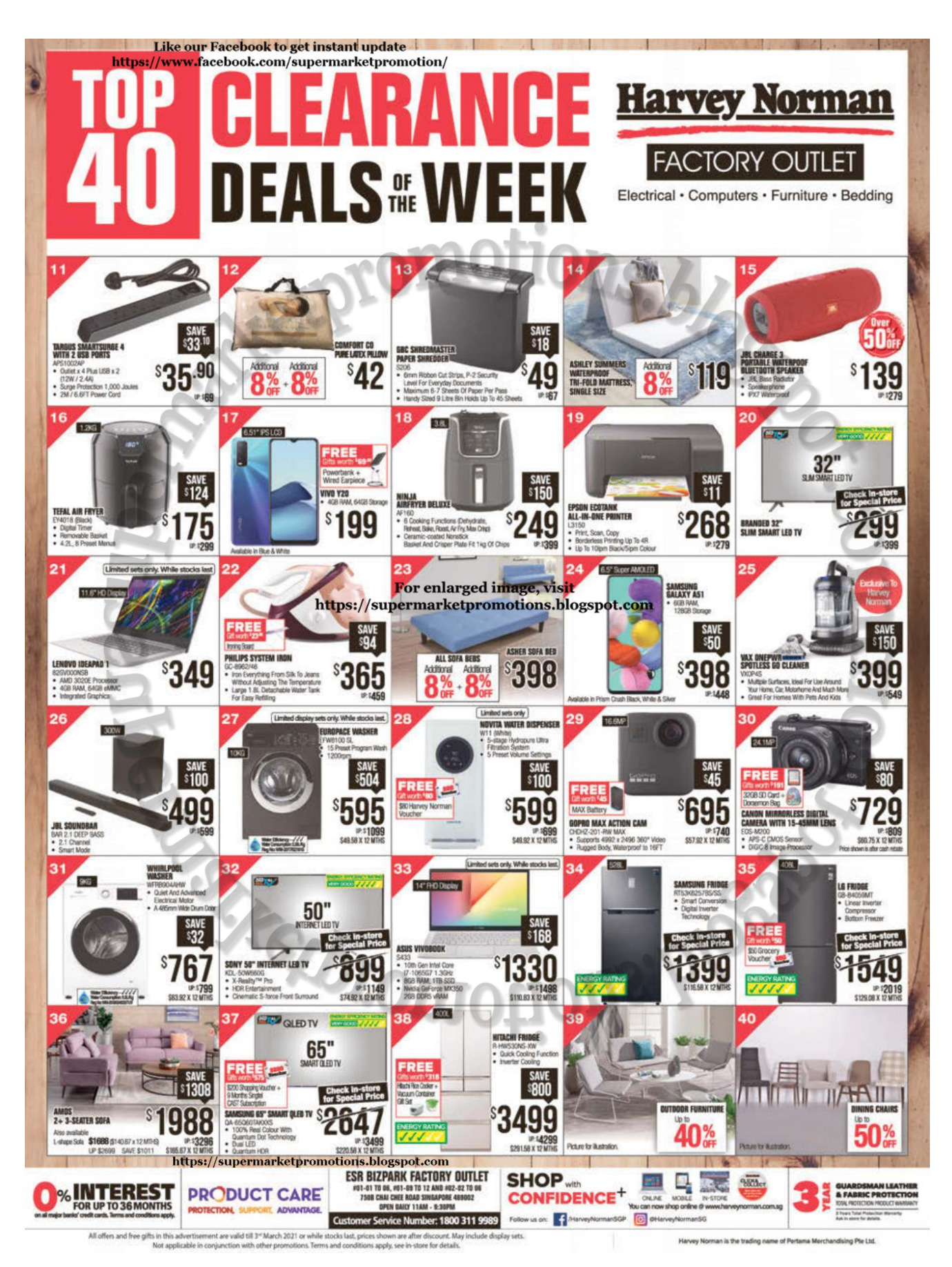 Harvey Norman Top Clearance Deals Of The Week Sale 25 February 03
