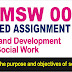 The purpose and objectives of social work | MSW 001 Assignment