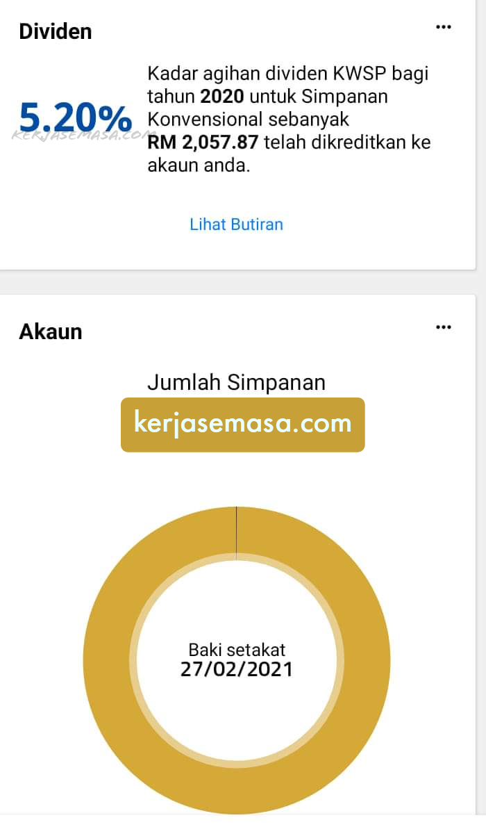 Pengeluaran dividen kwsp