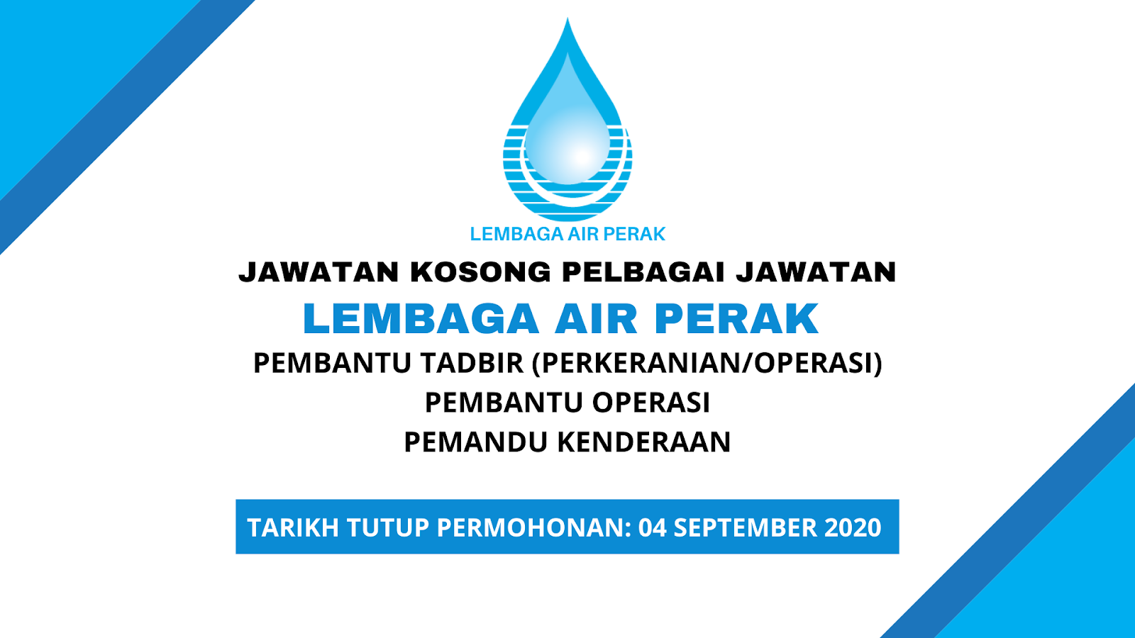 Kosong lembaga air perak jawatan Jawatan Kosong