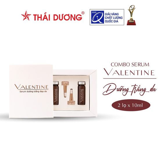 SERUM DƯỠNG TRẮNG ĐẸP DA VALENTINE 10ML (HỘP 02 LỌ X 10ML) – THÁI DƯƠNG