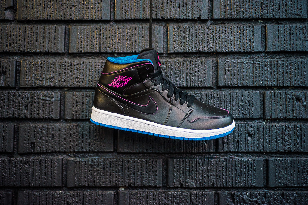 jordan 1 black pink blue