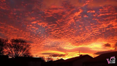 the view of the sun rises after hurricane lorenzo that occurred in england