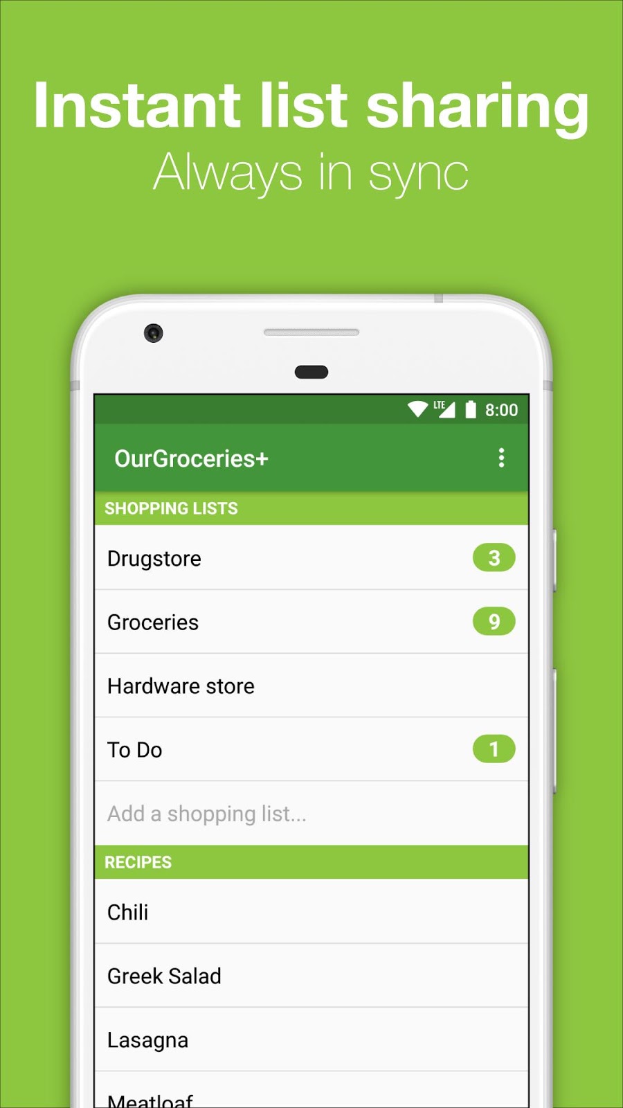our groceries vs anylist our groceries vs anylist