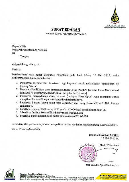 Contoh Surat Edaran Singkat N Carta De