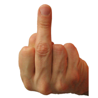 Middle finger (jari tengah) Middle finger (jari tengah)