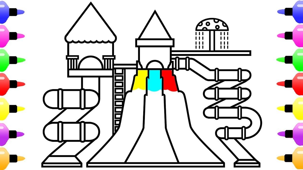 Water Park Coloring Pages 2 - Coloring Pages