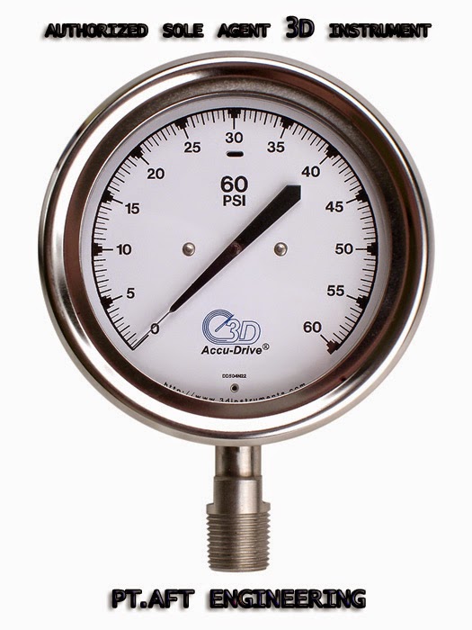 EXCLUSIVE DISTRIBUTORS 3D INSTRUMENTS Stainless Steel Pressure Gauge