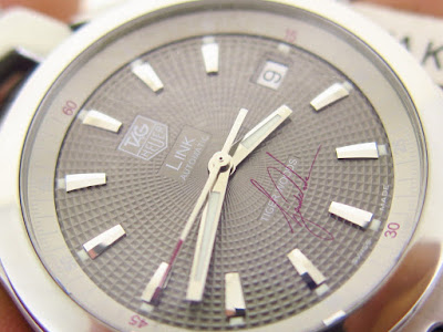 Maximuswatches Jual Beli Jam Tangan Second Baru Original Koleksi Jam Maximus Www Maximuswatches Com Tag Heuer Link Tiger Wood Grey Guiloche Dial Automatic Sold