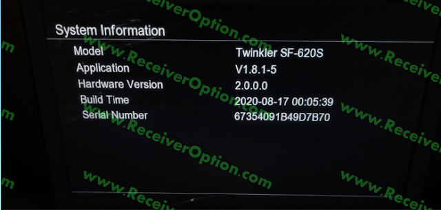 TWINKLER SF-620S DIGITAL SATELLITE FINDER ORIGINAL DUMP FILE