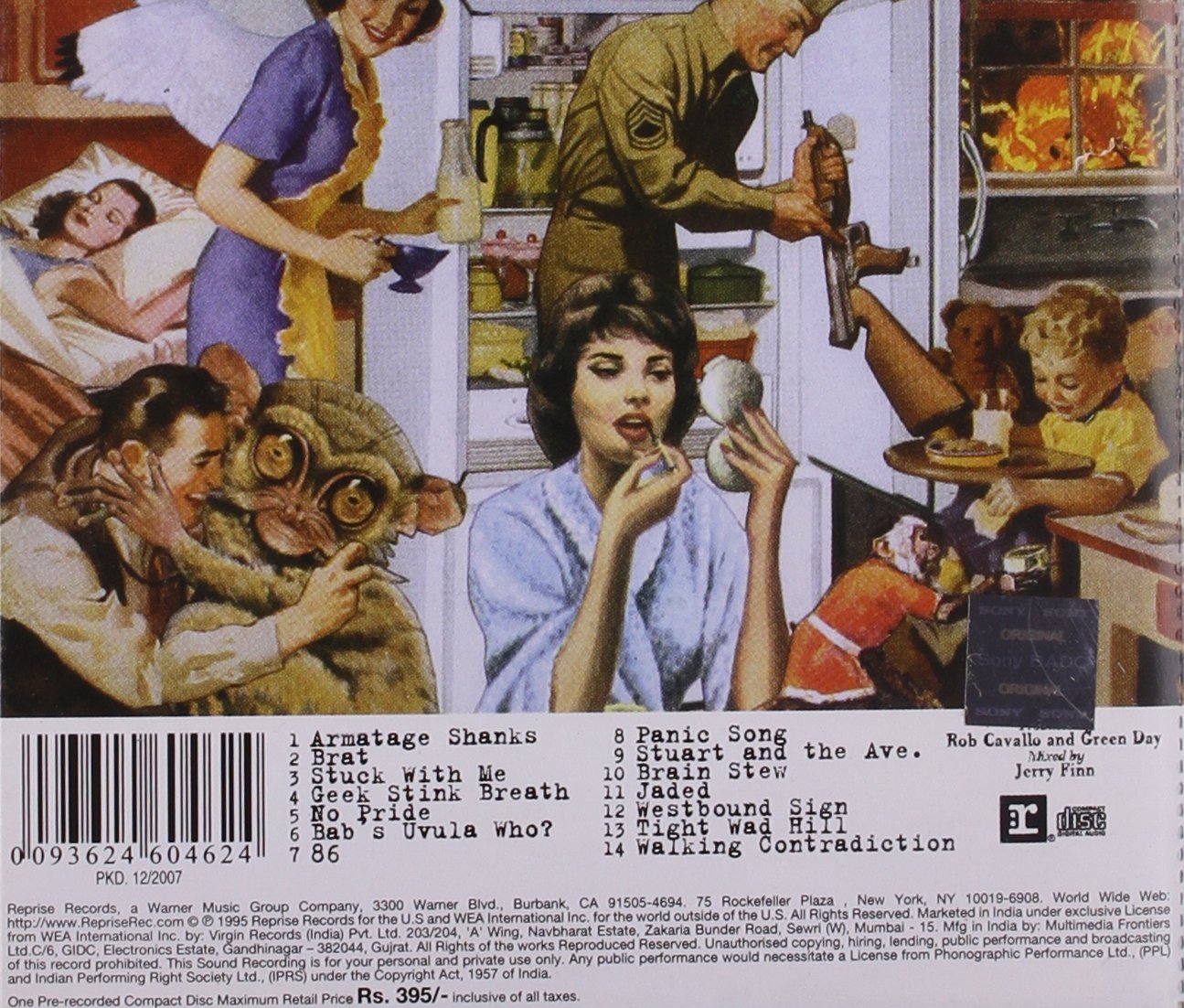 Classic Rock Covers Database Green Day Insomniac (1995)