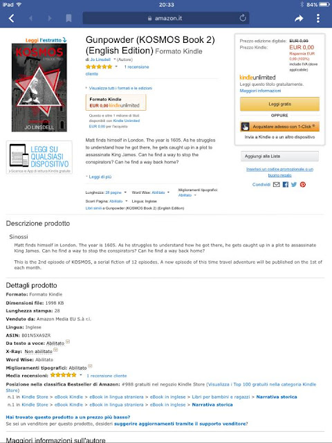 Best seller on Amazon. Gunpowder (KOSMOS Episode Two) by Jo Linsdell #book #PreTeen