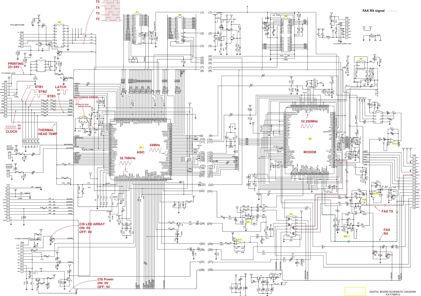 Master Electronics Repair ! PANASONIC KXFT78BRG POWER SUPPLY BOARD
