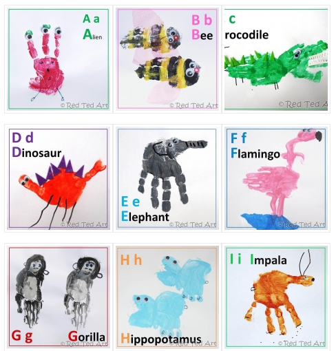 My Spanish Teacher: Animal Handprints A-Z from RedTedArt