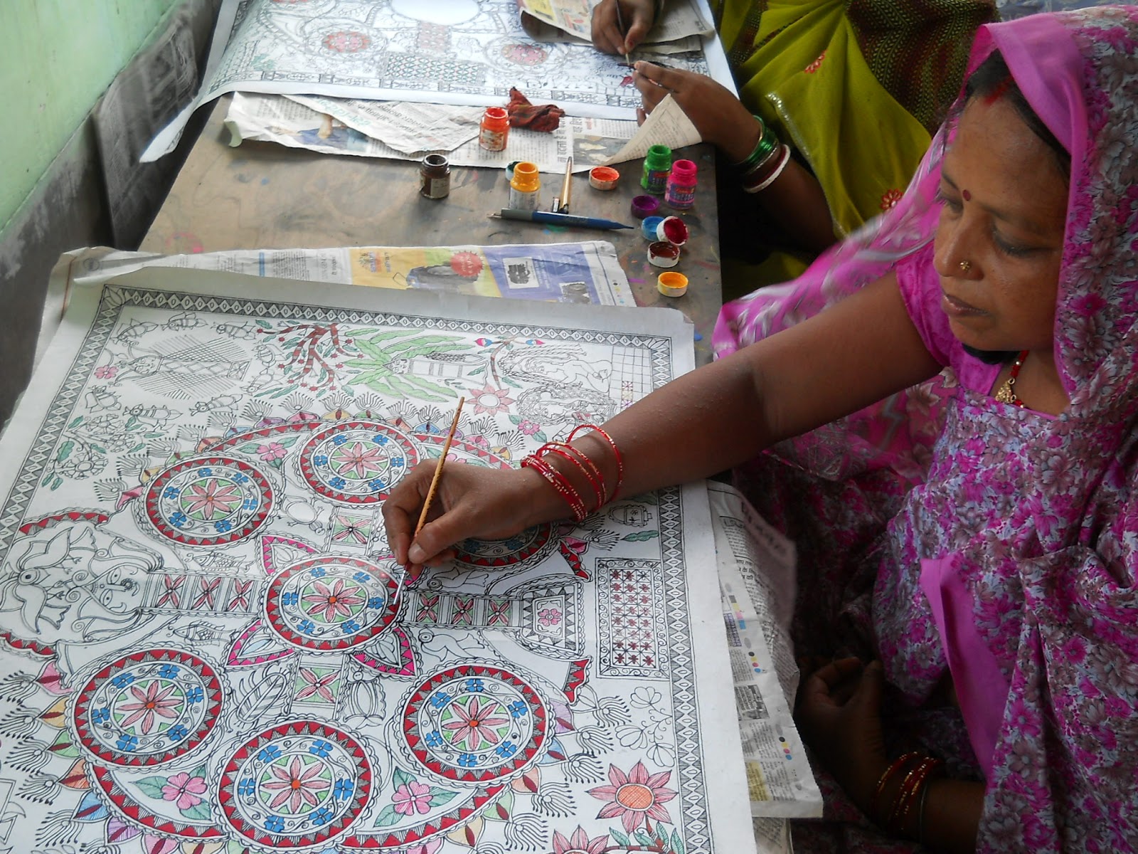 MITHILA PAINTING TRAINING CENTRE Activity of Painting centre.