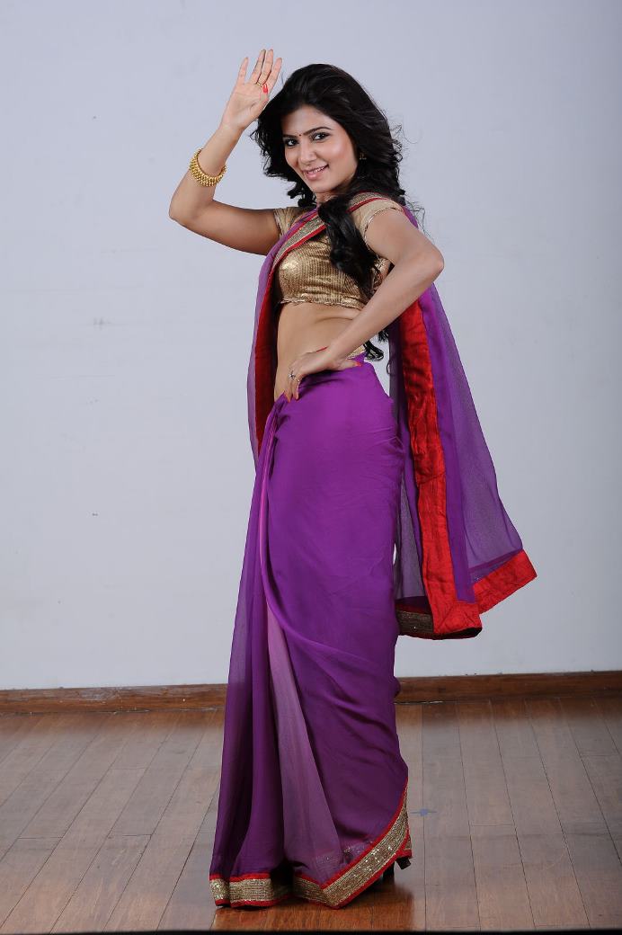 Samantha Navel Show In Saree Tollywoodtv