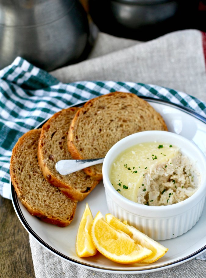 Potted Crab with buttered granary style toast