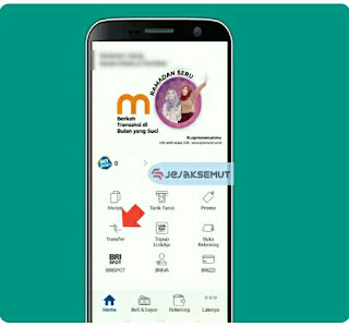 Login lalu pilih Transfer