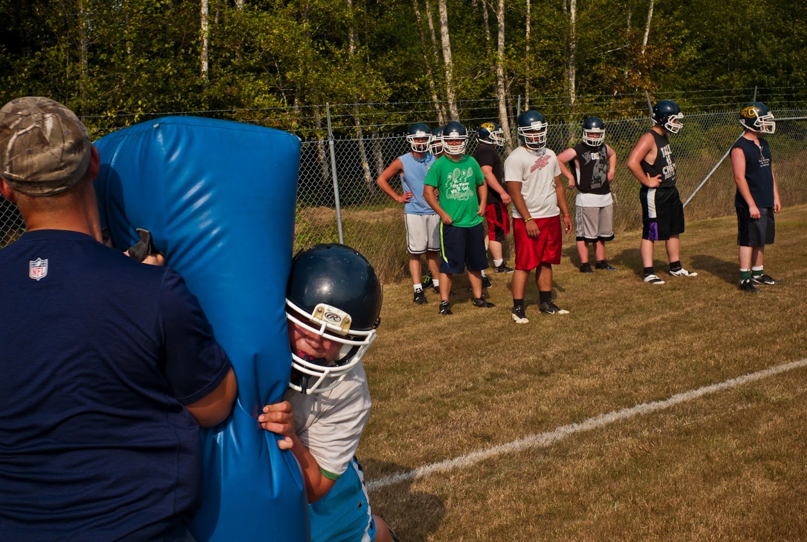 Picture Window photo blog Preseason football practices, Naselle, Ilwaco, Wa.