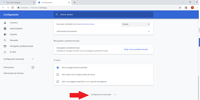 paso 3 para borrar el historial de busqueda en google chrome