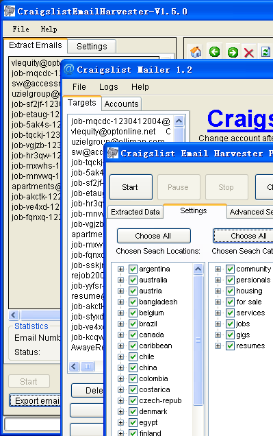 Craigslist Email Harvester Pro 1.4.3 Cracked