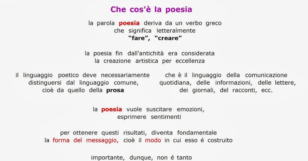 Cos'è La Poesia Per I Poeti Paradiso delle mappe: Che cos'è la poesia