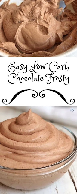 QUICK & EASY LOW CARB CHOCOLATE FROSTY RECIPE