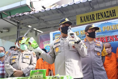  Jaringan Pengedar 55Kg Narkoba Lintas Provinsi 2 Pelaku di Lumpuhkan Petugas